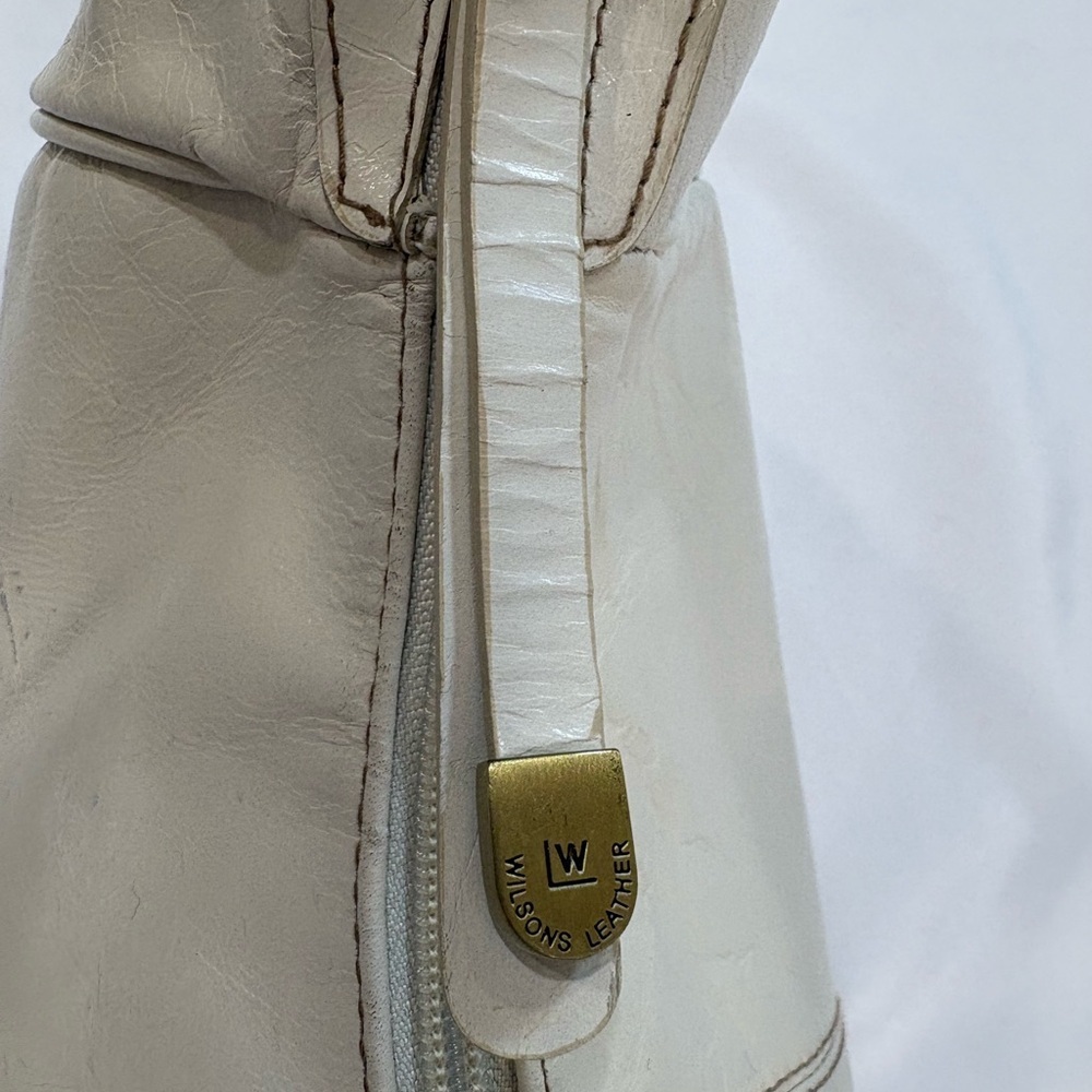 Vintage Wilsons Leather Classic Ivory Shoulder Bag - Picture 4 of 15